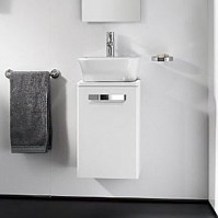 Превью фото Тумба с раковиной Roca Gap 45 белая матовая № 1