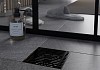 Трап для душа с сухим затвором вертикальный выпуск Teymi Helmi 10х10 c решеткой черный T90321 № 5