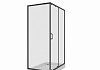 Душевое ограждение Niagara NG-6812-08 BLACK 120x80x190 прямоугольник, дверь раздвижная