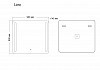 Зеркало Grossman Lara 90x80 LED с сенсорным выключателем и гравировкой 139080 139080 № 4