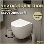 Унитаз подвесной безободковый с быстросъемным сиденьем микролифт Teymi Lina Media T40105