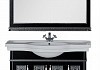 Комплект мебели для ванной Aquanet Валенса 110 черный краколет/серебро 180450