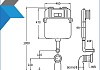 Бачок для унитаза приставного (скрытый монтаж) Teymi Aina T70012 в комплекте с кнопкой золото глянец F16059 № 6