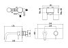 Смеситель для раковины Paffoni Light LIG101HG/M (с внутренней частью) № 2