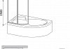 Шторка на ванну Ravak VSK2 Rosa 170 L Transparent № 6