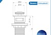 Донный клапан для раковины с переливом Teymi Ritta золото глянцевый T140225 № 12