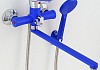 Смеситель для ванны Эверест B22-274DS с длинным поворотным изливом, картридж 35 мм, синий № 5