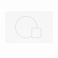 Превью фото Клавиша смыва Teymi Ellie (подходит для инсталляций T70011, T70033, T70035) двойной смыв белый матовый T70024WM № 1