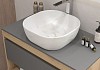Раковина для ванной накладная Teymi Solli 41 artceramic цвет мрамор белый матовый T50382 № 4
