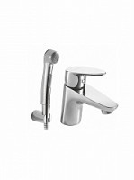 Превью фото Смеситель для умывальника с гигиеническим душем Bravat Drop (F14898C-2) № 1