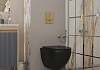 Комплект инсталляция Teymi Rapid SL с кнопкой GROHE золото матовое + унитаз Lina S Black F17490 № 15