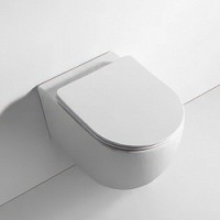 Превью фото Подвесной унитаз BRAVAT 7KF22011301 с функцией плавного закрывания № 1