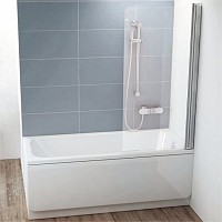 Превью фото Шторка на ванну Ravak CVS1-80 R Transparent, профиль блестящий № 1