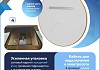 Зеркало настенное с подсветкой в ванную круглое Teymi Lina Romantic Gold D80 LED сенсор антипар T20133 T20133 № 9