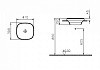 Раковина VitrA Frame 5654B403-0016 квадратной формы № 2