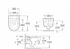 Комплект инсталляция Teymi Rapid SL с кнопкой GROHE черная + унитаз ТОРНАДО Lina Pro Vortex F17822 № 18