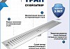 Трап для душа с сухим затвором вертикальный выпуск Teymi Helmi 10х60 c решеткой нержавеющая сталь T90333 № 2