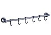 Держатель настенный для полотенец Potato 18, 6 крючков, хром P1814-6 № 2