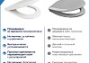 Сиденье для унитаза универсальное Teymi Demi Real PP полипропилен S49910 № 7
