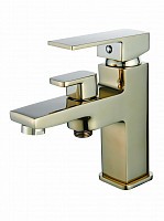 Превью фото Смеситель на борт ванны Diadonna D84-114106J на одно отверстие, картридж 35 мм, золото, крепление гайка № 1