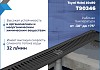 Трап для душа с сухим затвором вертикальный выпуск Teymi Helmi 10х80 c решеткой черный T90346 № 3