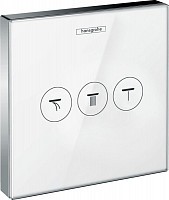 Превью фото Переключатель потоков Hansgrohe ShowerSelect 15736400 на три потребителя, белый № 1