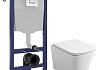 Комплект инсталляция Teymi Rapid SL с кнопкой GROHE хром + унитаз ТОРНАДО Helmi Vortex F17544 № 20