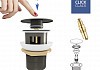 Донный клапан для раковины с переливом Teymi Solli графит матовый T140203 № 11