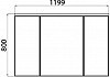 Зеркальный шкаф Акватон Брук 120 со светильником 1A200802BC010 1A200802BC010 № 3