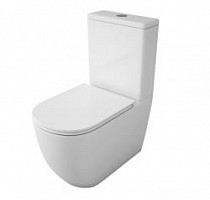 Превью фото Унитаз напольный Azario Renda безободковый 615x375x840 мм с сиденьем микролифт AZ-8693 № 1