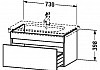Комплект мебели для ванной Duravit DuraStyle 80 темный каштан  № 5