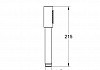 Ручной душ Grohe Sena Stick, ограничение расхода воды 6,6 л/мин, хром (26465000) № 6