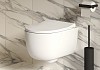 Унитаз подвесной Abner 103T20101R 545x360x330 БЕЛЫЙ матовый безободковый с тонкой крышкой № 2