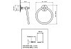 Полотенцедержатель-кольцо AHBR01 № 2