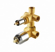 Превью фото Скрытая часть встраиваемого смесителя (3-функц) Bravat Built-in D969C-A-RUS № 1