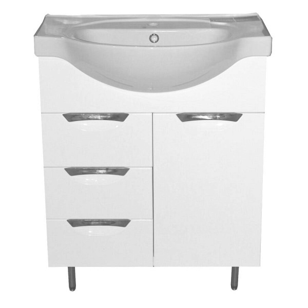 Тумба с раковиной Loranto Стиль 70/3 (700x890x315) Erica 70