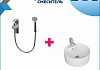 Комплект Teymi: Раковина Lina S D40 с полочкой + смеситель с лейкой Solli хром F01143