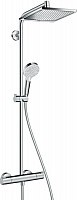 Превью фото Душевая стойка hansgrohe Crometta Е 240 1jet Showerpipe 27271000 хром № 1