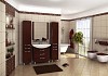 Комплект мебели для ванной Акватон Ария Н 80 темно-коричневая  № 2
