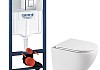 Комплект 3 в 1 инсталляция Grohe Rapid SL + Унитаз подвесной Teymi Lina Vortex 3 пок + кнопка хром F18118 № 24