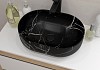 Раковина для ванной накладная Teymi Solli 48 artceramic цвет мрамор черный матовый T50387 № 5