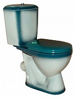 Превью фото Унитаз-компакт Rosa Лира зелёный Вн УнЗ10 № 1