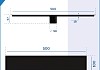 Трап для душа под плитку с сухим затвором вертикальный выпуск Teymi Aina 10х50 черный T90356 № 30