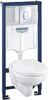 Превью фото Комплект Grohe Solido 39192000 Унитаз подвесной + инсталляция + кнопка № 1