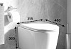 Комплект 3 в 1 инсталляция Grohe Rapid SL + Унитаз подвесной Teymi Lori Media Vortex + кнопка хром F18119 № 9
