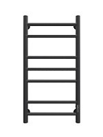 Превью фото Полотенцесушитель электрический Маргроид Лина (ВхШ) 80х40, П(2+3+2) Straight, таймер, скрытый монтаж, правое подключение, черный матовый 4690569070079 № 1