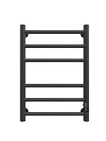 Превью фото Полотенцесушитель электрический Маргроид Лина (ВхШ) 60х40, П(3+3) Straight, таймер, скрытый монтаж, правое подключение, черный матовый 4690569113271 № 1