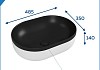 Раковина для ванной накладная Teymi Solli 48 Duo artceramic цвет черно-белый матовый T50388 № 10
