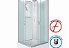 Душевая кабина Niagara Classic 100x80x240 средний поддон, матовое стекло 330844QBKT № 2