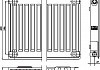 Радиатор стальной панельный Kermi FKO 11 тип 600х800 FKO 110608 c боковым подключением  , купить батареи в Москве № 4